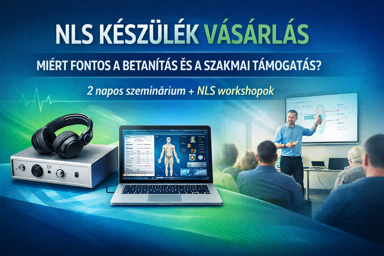 Miért fontos az oktatás egy NLS készülék vásárlásakor? – Betanítás, szeminárium és workshop